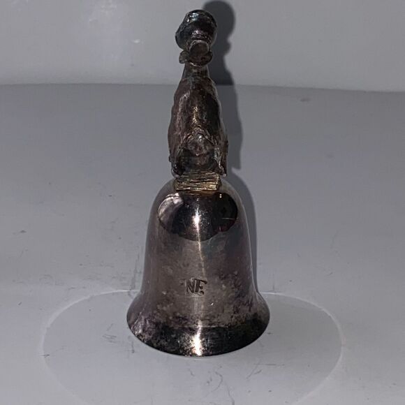 New England Collectors Bell Beatrix Potter Jemima Puddleduck Silver Plate - Picture 6 of 9